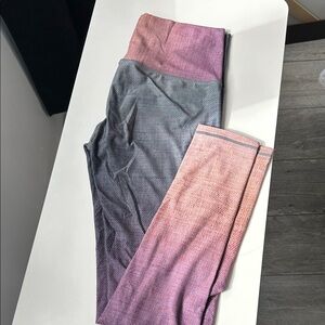 Niyama Sol Ombre Leggings - Black and Pink